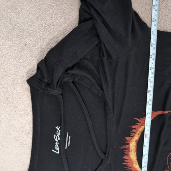 Torrid Goth Punk Whimsigoth Strappy Hi-Low Super Soft Lovesick Skull Tee 1X - Picture 7 of 9